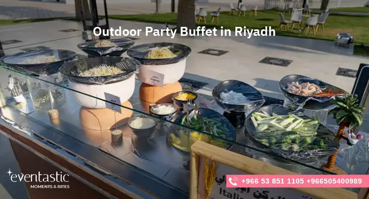 Outdoor Party Buffet in Riyadh
