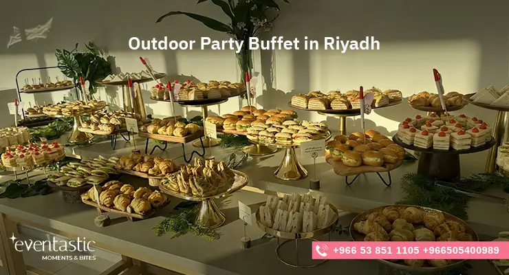 Outdoor Party Buffet in Riyadh