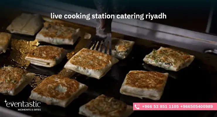 live cooking station catering riyadh