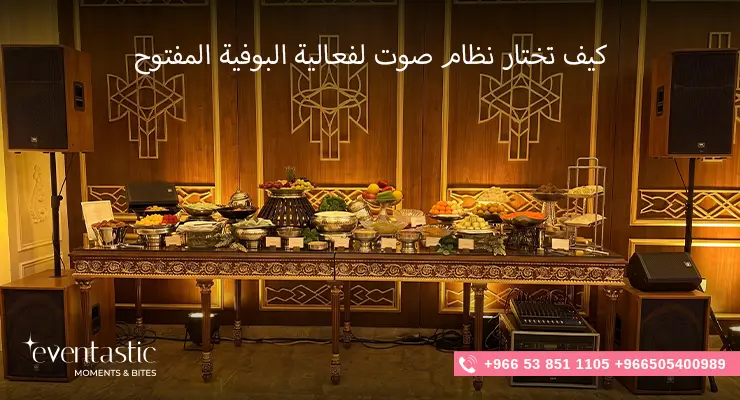 كيف تختار نظام صوت لفعالية البوفيه المفتوح؟